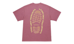 Footprints Pigment Dyed SS Tee "Red" G6SU T119 RED
