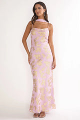 Helsi Cowl Back Maxi Dress Pink