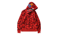 Color Camo Shark Full Zip Hoodie "Red" 1H70 115 008 RED