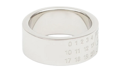 Minimal Logo 8mm Ring "Palladio Polished" SM6UQ0057 P646951