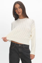 Cadence Knit Sweater Cream
