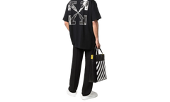 Caravag Arrow Over Short-Sleeve Tee "Black" OMAA038C99JER00 51001