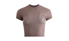 Mulberry Sheer Monogram Tee WMNS "Brown" khw030293 210
