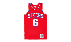 1982-83 Julius Erving Philidelphia 76ers Swingman Jersey "Red Multi" MN1982 83JEP76SJ