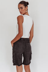 Tardy Cargo Short Jorts Black