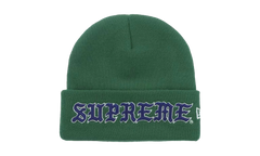 New Era Old English Beanie "Green" SU27210