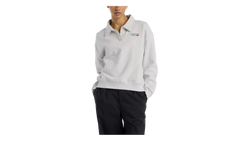 French Terry Polo Sweatshirt WMNS "Ash Heather" WT51513AHH
