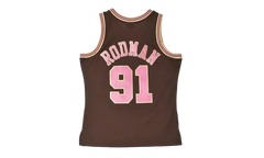 Brown Sugar Bacon Dennis Rodman Swingman Jersey "1997 Chicago Bulls - Brown" TFSM6695 CBU97DRDBROW