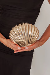 Sirene Shell Clutch Gold