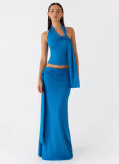 Demiase Maxi Skirt - Royal Blue
