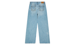 Graffiti Distressed Denim Jeans "Blue" MS25 TR 274 01