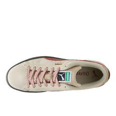 Suede Fuzzy Lace Up Sneakers