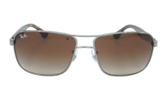 Square Navigator Sunglasses "Gunmetal Tortoise" RB3516-004-13_59