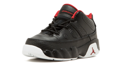 Jordan 9 Retro Low BT TD "BLACK / GYM RED / WHITE" 833906 001