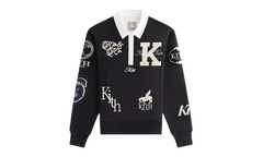 Emery Logo Patch Long Sleeve Rugby Shirt WMNS "Black" KITH114