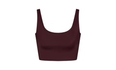 SHINE SCOOP NECK BRA TOP "Nike - Currant" SKM052