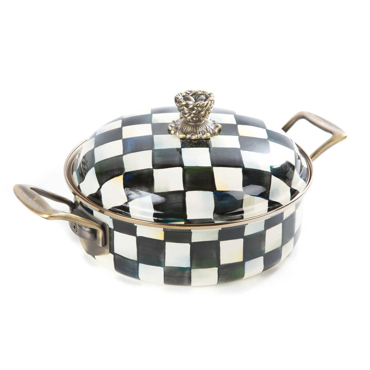 Courtly Check Enamel 3 Qt. Casserole
