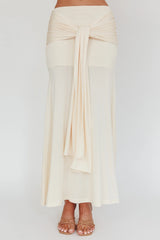 Night Market Hip Tie Maxi Skirt Butter