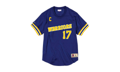 NBA Chris Mullin Name & Number Mesh Crewneck "Golden State Warriors - Royal" BA84X4 GSW B CCV