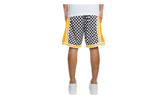 NBA Checked Swingman Shorts "Los Angeles Lakers - White" BA3A4H LAL W N06