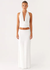 Ashi Cowl Top - White