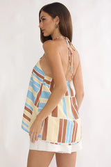 Chichi Halter Top Print Butter